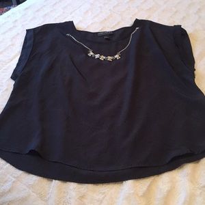 Polyester Basic Black Top